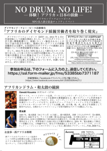 No Drum No Life Flyer back