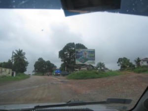 Entrance to Kakata, project may start in the dry season