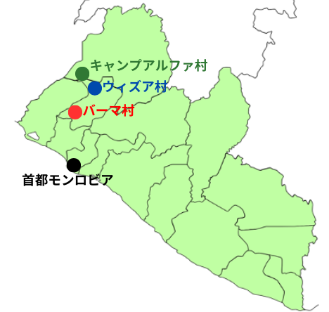 Map of Liberia